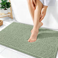 OLANLY Thick Bathroom Rugs 36x24, Extra Soft Absorbent Chenille Bath Rugs, Rubber Backing, Machine Wash Dry, Bath Mats for Bathroom Floor, Tub and Shower, Home Decor Accessories, Sage Green