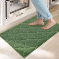 COSY HOMEER Kitchen Rugs 20" x 32" Washable Non Slip Kitchen Mats for Floor Absorbent Kitchen Carpet Soft Rugs for Kitchen,Sink Mat,Entrance,Area Rugs,Green