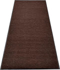 MaxMat® Large Waterproof Doormat - Heavy Duty, Commercial, Low-Profile, Easy to Clean, Rubber Floor Mat (2 x 6 Feet, Brown, MXM-RIB0026BR)