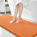 OLANLY Thick Memory Foam Bathroom Runner Rugs 70x24, Extra Soft Absorbent Long Bath Rug, Quick Dry Bath Mat, Non-Slip, Machine Washable Mat for Bathroom, Tub and Shower, Home Decor Accessories, Orange