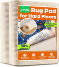Jorvila Non-Slip Rug Pad Gripper 5x7 Feet, Anti Skid Mat for Under Area Rugs, Keeps Rugs in Position and Safe, Thick Cushioned Carpet Pad for Hardwood Floors Protection