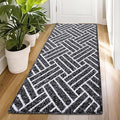 OLANLY Runner Indoor Door Mat, 59x23 Inch, Dirt Resistant and Absorbent, Non-Slip Rubber Backing Floor Mats, Easy Clean Low-Profile Doormat for Entryway, Front Door, and Inside Entrance, Black