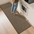 BEQHAUSE Kitchen Runner Rugs 24"x72", Non-Slip Kitchen Mats for Floor, Super Absorbent and Stain Resistant Kitchen Rug, Machine Washable Rugs for Kitchen, Hallway, Laundry & Sink, Brown