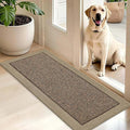BEQHAUSE Indoor Door Mat 20" x 48", Dirt Trapper Door Mats Non-Slip Entryway Rugs Washable, Resist Dirt Absorbent Welcome Mat, Low Profile Floor Mats for Front Back Door and Entryway, Taupe