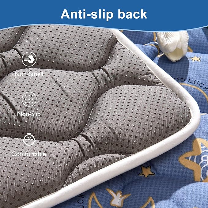 Odorless Premium Foam Baby Play Mat 71" X 59", Extra Large Activity Playmats for Babies,Toddlers, Infants, Soft Thicker Baby Mat for Floor, Play & Tummy Time, Machine Washable for Easy Care