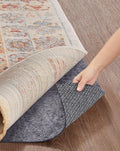 Veken Non Slip Cushioned Rug Pad Gripper 2 x 4 Ft, Felt and Silicone Backing, 1/8 inch Thick Carpet Liner for Hardwood Floors and Finishes, Under Area Rugs Anti Skid Mat, Keep Rugs Safe and in Place