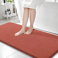OLANLY Thick Memory Foam Bathroom Runner Rugs 59x24, Extra Soft Absorbent Long Bath Rug, Quick Dry Bath Mats, Non-Slip, Machine Washable Mat, Tub and Shower, Home Decor Accessories, Rustic Terracotta