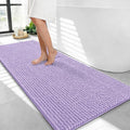 OLANLY Thick Bathroom Runner Rugs 44x24, Extra Soft Absorbent Chenille Bath Rugs, Rubber Backing, Machine Wash Dry, Long Bath Mats for Bathroom Floor, Tub and Shower, Home Decor Accessories, Lavender