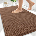 OLANLY Thick Bathroom Rugs 30x20, Extra Soft Absorbent Chenille Bath Rugs, Rubber Backing, Machine Wash Dry, Bath Mats for Bathroom Floor, Tub and Shower, Home Decor Accessories, Mocha