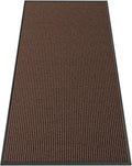 Indoor Outdoor Door Mat, 6' x 3' Doormat for Entryway, Rubber Backing Non Slip Front Door Mat Outside Entrance, Super Absorbent Commercial Floor Mat for Home Office, Brown