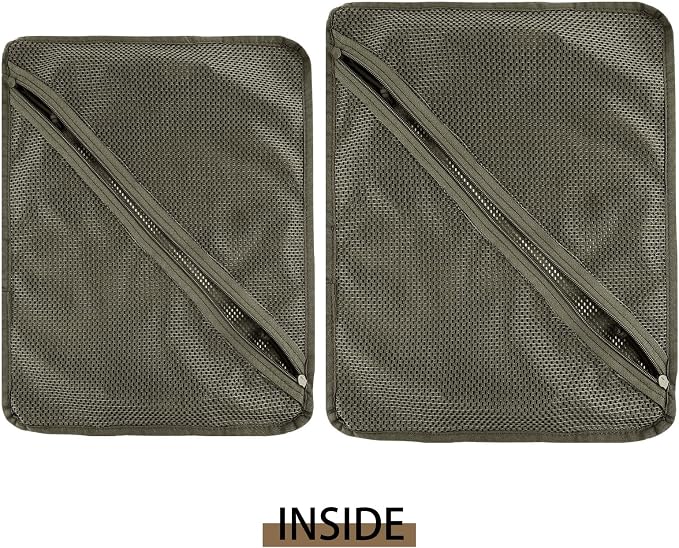 PETAC GEAR Tactical Storage Mesh Pouch Set,Insert Modular Utility Admin Pockets,Travel Organizer EDC Bag