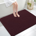 OLANLY Large Bathroom Rugs 40x32, Extra Soft Absorbent Chenille Bath Rugs, Rubber Backing Quick Dry, Machine Washable Bath Mats for Bathroom Floor, Tub and Shower, Home Decor Accessories, Black Cherry
