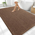 OLANLY Large Bathroom Rugs 70x46, Extra Soft Absorbent Chenille Bath Rugs, Rubber Backing Quick Dry, Machine Washable Bath Mats for Bathroom Floor, Tub and Shower, Home Decor Accessories, Mocha