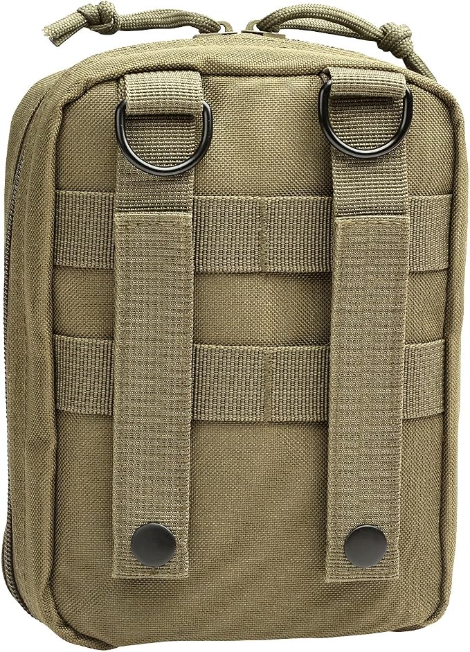 Orca Tactical First Aid Molle Pouch - Heavy Duty IFAK Pouch - Empty Medical Pouch Ideal for Military Use EMTs Law Enforcement Camping and Hiking - Med Pouch for Optimal Organization