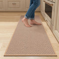 Kitchen Mats for Floor - Kitchen Rugs Non Slip Washable 20"x47", Beige