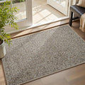 MontVoo Door Mat Indoor Entrance Doormat, Absorbent Durable Rubber Non Slip Front Door Mat for Inside Entry Entryway Dirt Trapper Welcome Mat, Grey Brown 17''x30''