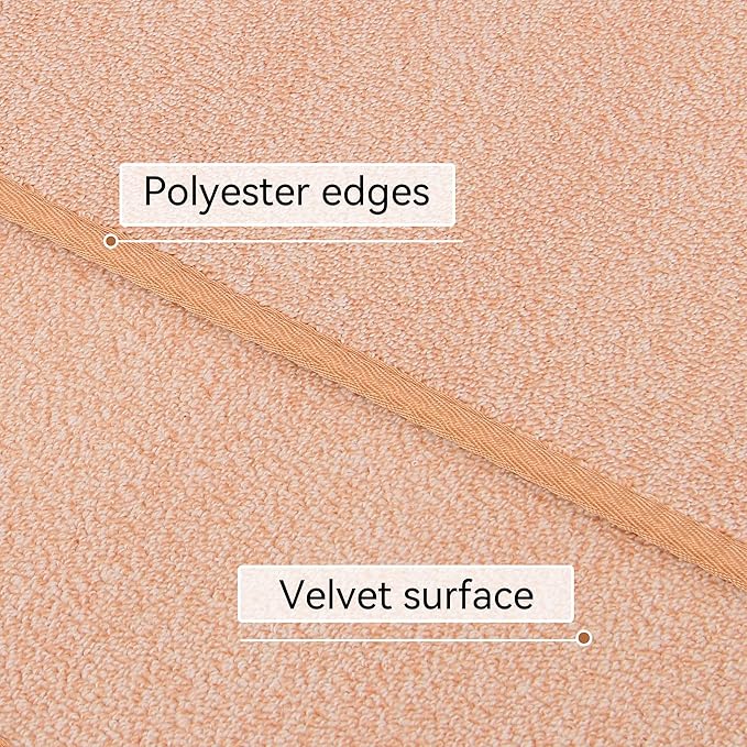 Runner Rug with Non Slip Rubber Backing, Washable Soft Floor Carpet for Kitchen, Hallway, Entryway Indoor, Bedroom, Laundry, Low Pile Area Rugs, Solid Color with Pointillism Style (Camel, 2' * 6')