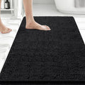 Bcoimo 36x24 Chenille Bath Mat – Non-Slip with Backing Bath Rug Ultra-Absorbent and Machine Washable Bathroom Mat Quick-Dry Design. Ideal for Bathroom Shower and Tub Areas