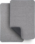 Bosap Bath Mat,Ultra Thin Bathroom Rugs,Rubber Bath Mats for Bathroom,No Slip Bath Rugs,Quick Dry,Machine Washable,Low Pile,Absorbent,Shower Outside,Sink,Home Decor Accessories.Grey,1'5"x2'3"(2 Pack)