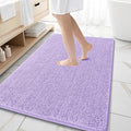 OLANLY Large Bathroom Rugs 59x35, Extra Soft Absorbent Chenille Bath Rugs, Rubber Backing Quick Dry, Machine Washable Bath Mats for Bathroom Floor, Tub and Shower, Home Decor Accessories, Lavender