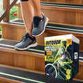 THUNDER GRIP Glow in the Dark 30" x 6" - 15-Pack Outdoor Stair Treads Non-Slip Weather Resistant - Anti Slip Tape for Exterior Wooden Steps - Grip Tape for Stairs Waterproof 80-Grit Adhesive Treads