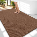 OLANLY Thick Large Bathroom Rugs 59x35, Extra Soft Absorbent Chenille Bath Rugs, Rubber Backing, Machine Wash Dry, Bath Mats for Bathroom Floor, Tub and Shower, Home Decor Accessories, Mocha