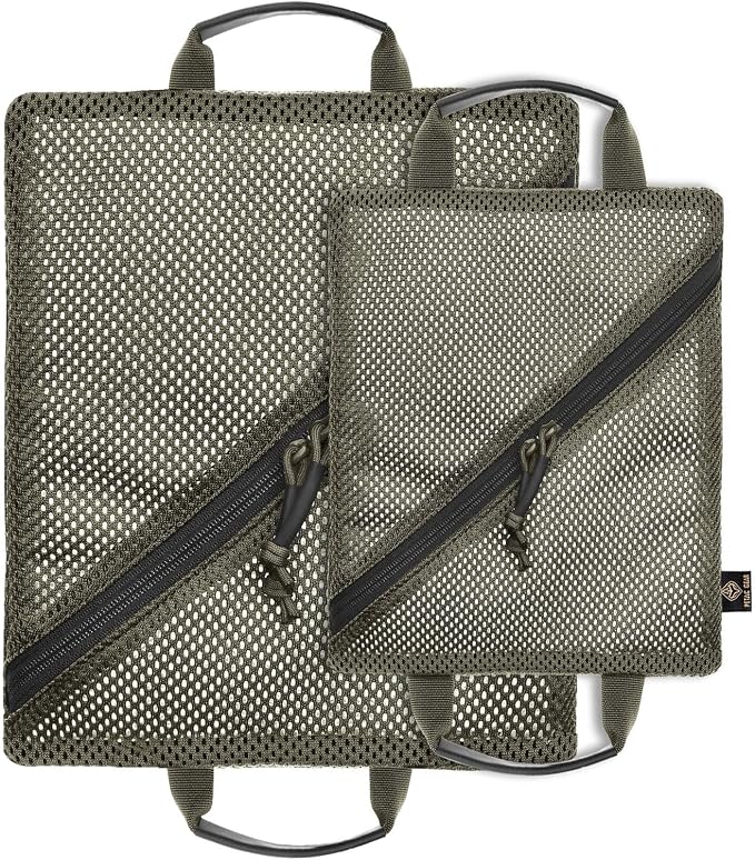 PETAC GEAR Tactical Storage Mesh Pouch Set,Insert Modular Utility Admin Pockets,Travel Organizer EDC Bag