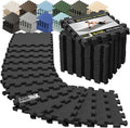 bemaxx Gym Mats Set - 18 pcs EVA Interlocking Foam Floor Tiles (12.6"x12.6"x0.4") 18sqft Protective Gym Flooring Sports Home Workout Exercise Mats Puzzle Garage Fitness Play-Room Pool Treadmill Bike
