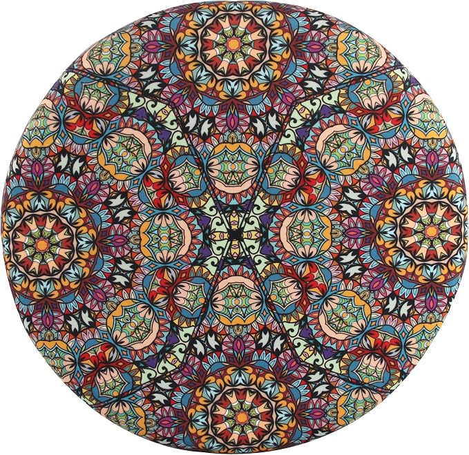 Sigmat Memory Foam Seat Cushion Anti-Slip Soft Round Stool Cushion Chair Pad 20 Inch Graphic