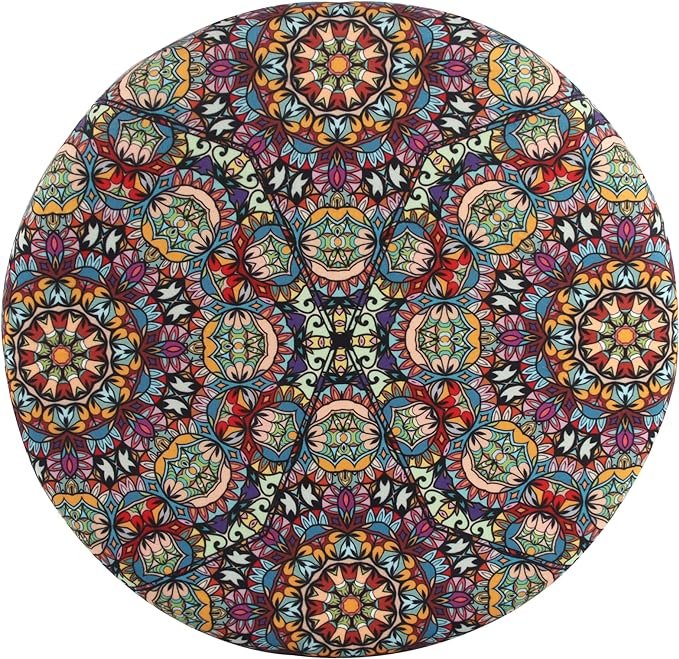 Sigmat Memory Foam Seat Cushion Anti-Slip Soft Round Stool Cushion Chair Pad 16 Inch Graphic