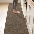 BEQHAUSE Kitchen Runner Rugs 24"x84", Non-Slip Kitchen Mats for Floor, Super Absorbent and Stain Resistant Kitchen Rug, Machine Washable Rugs for Kitchen, Hallway, Laundry & Sink, Brown