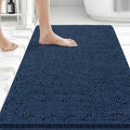 Bcoimo 36x24 Chenille Bath Mat – Non-Slip with Backing Bath Rug Ultra-Absorbent and Machine Washable Bathroom Mat Quick-Dry Design. Ideal for Bathroom Shower and Tub Areas