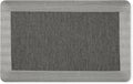 MARTHA STEWART Mira Modern Heathered Solid Anti-Fatigue Air-Infused Kitchen Mat, Black, 19.6"x32"