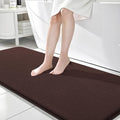 OLANLY Thick Memory Foam Bathroom Runner Rugs 70x24, Extra Soft Absorbent Long Bath Rug, Quick Dry Bath Mats, Non-Slip, Machine Washable Mat for Bathroom, Tub and Shower, Home Decor Accessories, Brown