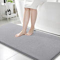 OLANLY Thick Memory Foam Bathroom Runner Rugs 59x24, Extra Soft Absorbent Long Bath Rug, Quick Dry, Machine Washable Bath Mats, Non-Slip Mat for Bathroom, Tub and Shower, Home Decor Accessories, Grey