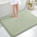 OLANLY Thick Memory Foam Large Bathroom Rugs 40x32, Extra Soft Absorbent Bath Rug, Quick Dry Bath Mat, Non-Slip, Machine Washable Mats for Bathroom, Tub and Shower, Home Decor Accessories, Sage Green