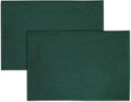 Tens Towels Pack of 2 Bath Mats 100% Cotton, 20 x 32 Inches, Super Absorbent, Hotel Quality Premium Floor Towels, Luxurious, Soft & Quick Dry, Not a Bathroom Rug (Hunter Green)