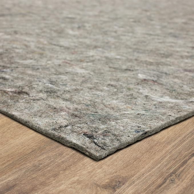 Mohawk Home Non Slip Rug Pad 8' x 10' - 1/4" Thick Felt + Latex Rubber Gripper - Dual Surface Cushion for Hardwood, Carpet, Tile Floors, Made in USA
