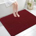 OLANLY Large Bathroom Rugs 40x32, Extra Soft Absorbent Chenille Bath Rugs, Rubber Backing Quick Dry, Machine Washable Bath Mats for Bathroom Floor, Tub and Shower, Home Decor Accessories, Burgundy