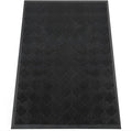 Indoor Outdoor Door Mat, 6’x 4' Doormat for Entryway, Rubber Backing Non Slip Front Door Mat Outside Entrance, Super Absorbent Commercial Floor Mat for Home Office, Black