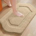 Bathroom Rug Mat, Extra Soft Absorbent Washable Bath Rug, Non-Slip Bath Mats for Bathroom, Tub and Shower, Beige, 20×32