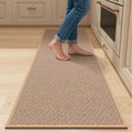 Kitchen Mats for Floor - Kitchen Rugs Non Slip Washable 20"x71", Beige