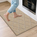 COSY HOMEER Kitchen Rugs 24"x36" Non-Slip Washable Kitchen Mats for Floor Absorbent Kitchen Carpet Soft Rugs for Kitchen,Sink Mat,Entrance,Area Rug,Warm Beige