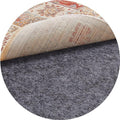 Veken 5 Ft Round Non Slip Cushioned Rug Pad Gripper, Felt and Silicone Backing, 1/4 inch Thick Carpet Liner for Hardwood Floors and Finishes, Under Area Rugs Anti Skid Mat, Keep Rugs Safe and in Place