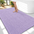 OLANLY Thick Large Bathroom Rugs 59x35, Extra Soft Absorbent Chenille Bath Rugs, Rubber Backing, Machine Wash Dry, Bath Mats for Bathroom Floor, Tub and Shower, Home Decor Accessories, Lavender