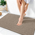 OLANLY Thick Bathroom Rugs 36x24, Extra Soft Absorbent Chenille Bath Rugs, Rubber Backing, Machine Wash Dry, Bath Mats for Bathroom Floor, Tub and Shower, Home Decor Accessories, Warm Taupe