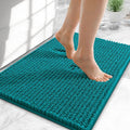 OLANLY Thick Small Bathroom Rugs 24x16, Extra Soft Absorbent Chenille Bath Rugs, Rubber Backing, Machine Wash Dry, Bath Mats for Bathroom Floor, Tub and Shower, Home Decor Accessories, Deep Lake