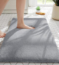 MINIDEAR Bathroom Rugs 32x20 Dark Gray - Thick Memory Foam Bath Mat, Ultra Soft & Plush Fluffy, Non-Slip, Quick Dry, Absorbent Washable Floor Microfiber Mat for Tub, Home Decor Accessories