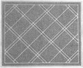 SlipToGrip Door Mat - Durable Door Outdoor Mats for High Traffic - Plaid Grey Mat with Water-Resistant Surface, Dura Loop - No-Slip and Easy-to-Clean for Indoor and Outdoor Entryway, 42 x 35 Inch