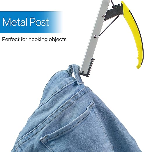 RMS 26 Inches Folding Grabber Reacher with Ergonomic Handle for Mobility and Reach Limitations